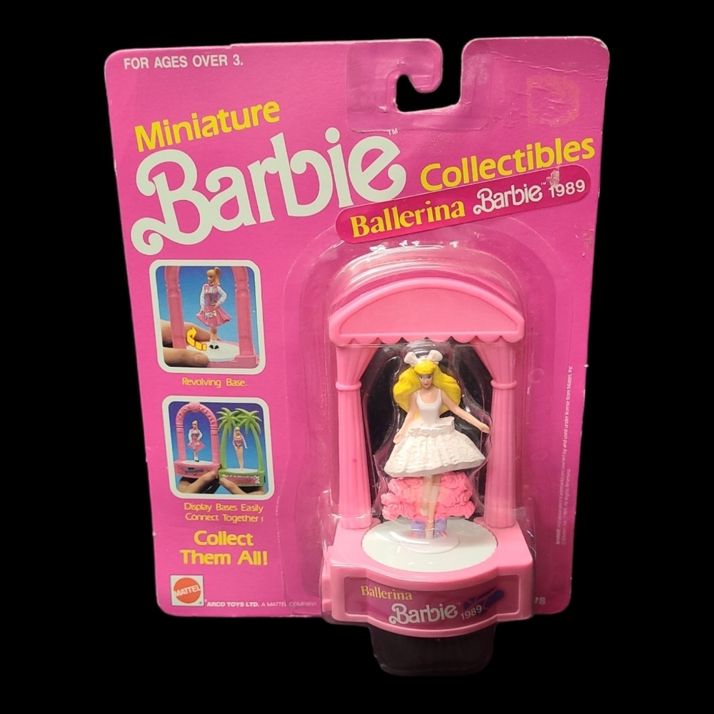 Vintage Miniature Barbie Collectibles "Ballerina Barbie 1989"